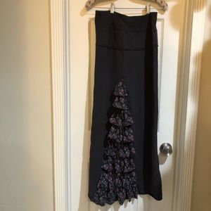 Free people ruffle maxi skirt